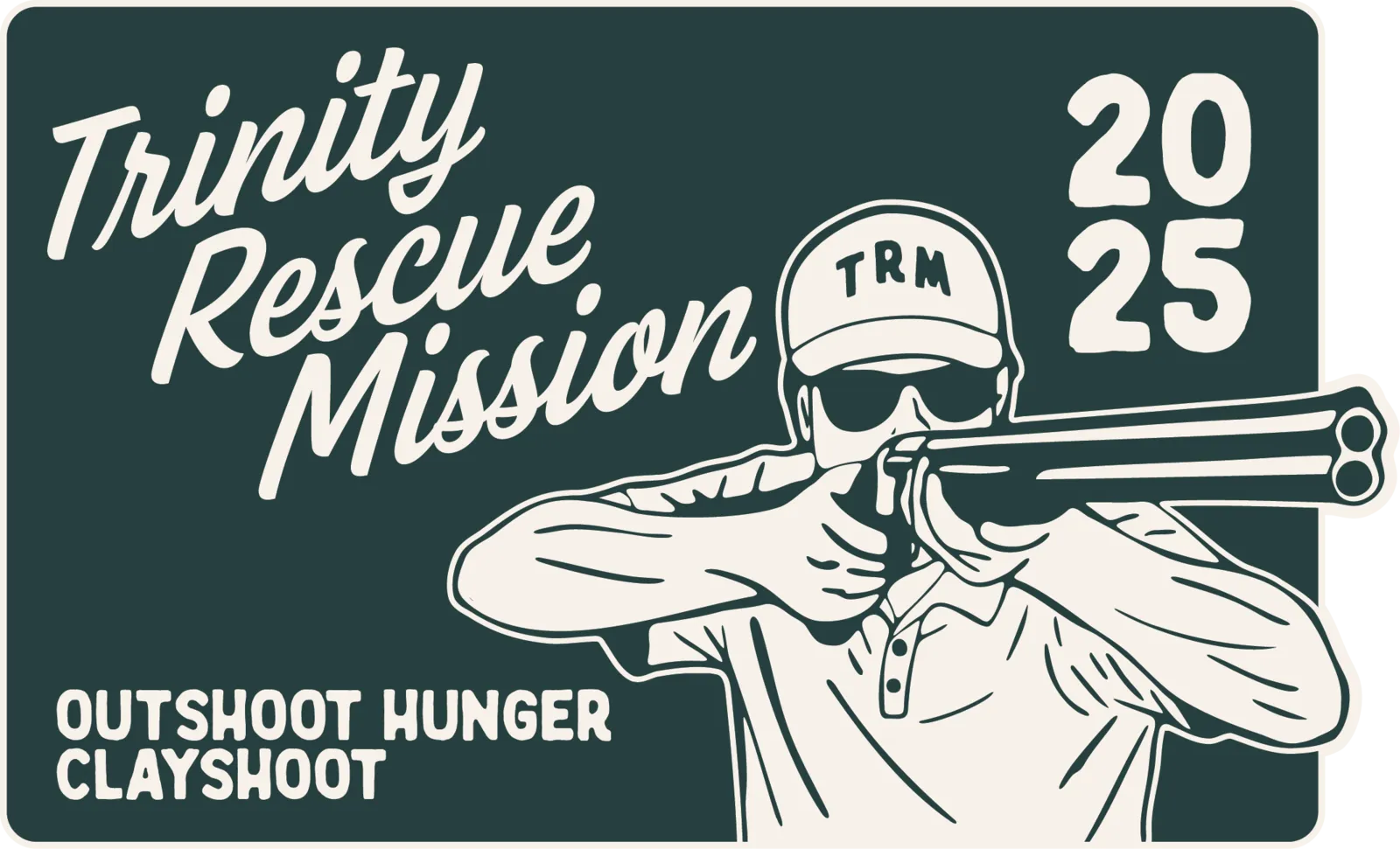Outshoot Hunger Clay Shoot: 2025 horizontal mark