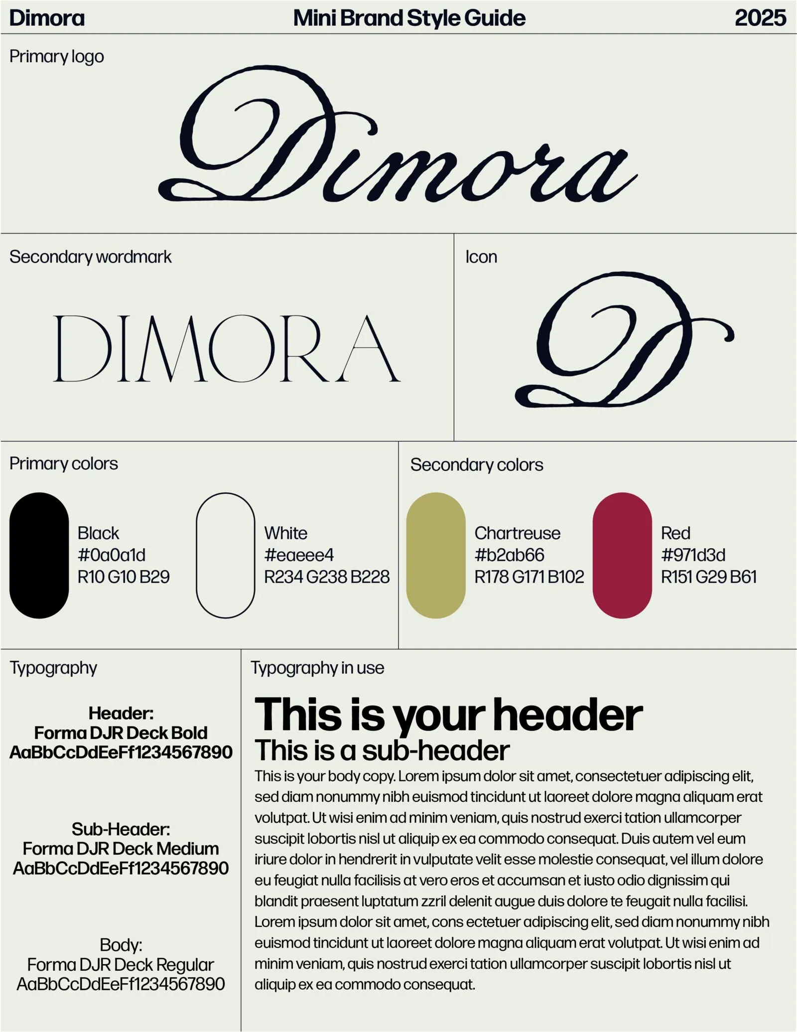 Mini brand style guide