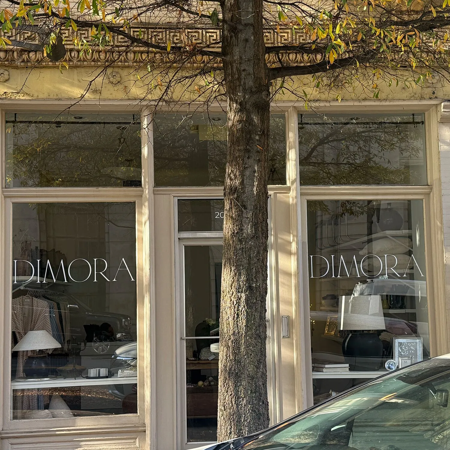 Storefront window lettering